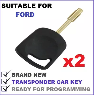 2xTransponder Car Key Suitable For Ford Falcon BA AU2 AU3 Fiesta Focus XR6 XR8   • $24