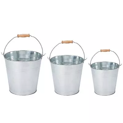 9L / 10L / 12L Heavy Duty Galvanised Steel Cleaning Mopping Water Mop Bucket New • £12.94