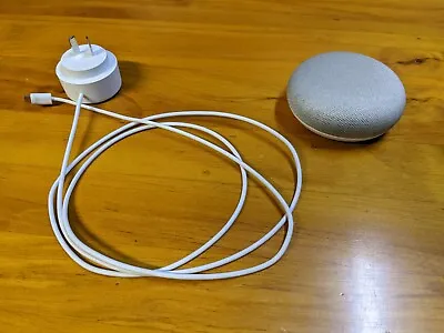 Google Nest Mini 2nd Generation Smart Speaker Home Assistant GA00638-AU - Chalk • $40