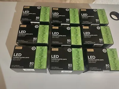  Lot Of (9) LED Flowing Cluster Lights 3ft Strand Multi Function  • $100