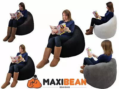  Bean Bag Chair Gamer Beanbag Adult Gaming Large Jumbo Cord Pod Big Arm Corduroy • £27.95