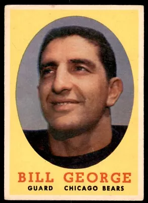 1958 Topps Bill George Chicago Bears #119 • $6.58