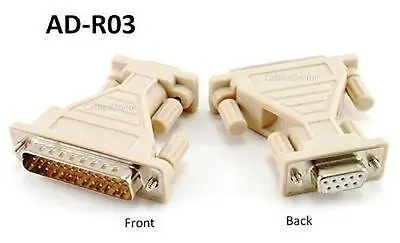DB9 Female 9-Pin To DB25 Male 25-Pin Serial Adapter - CablesOnline AD-R03 • $5.95