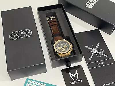 Meister Ambassador Star Wars The Rise Of Skywalker Jedi Watch Gold Brown New • $799.99