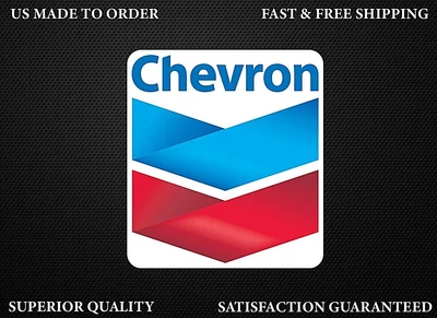 $3.99 • Buy Chevron Gasoline Oil Vinyl Sticker Decal Car Truck Bumper Garage Water Resistant