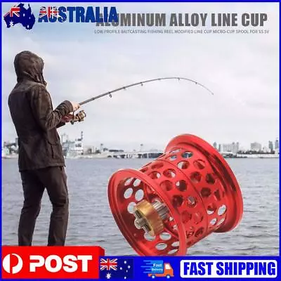 Low Profile Casting Fishing Reel Modified Line Cup For DAIWA Steez (Red) • $22.79
