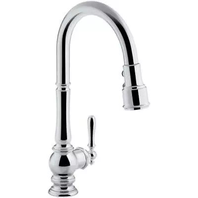 KOHLER K-99259CP Artifacts Single-Handle Pull-Down Sprayer Kitchen Faucet Chrome • $434.75