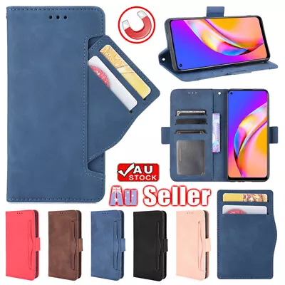 $13.59 • Buy Leather Case Wallet Card Cover For OPPO Find X5 X3 X2 Lite A77 A74 A54 A96 A76