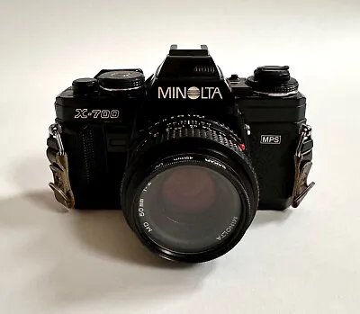 Minolta X-700 MPS 35mm Camera W/ 50mm Lens & Strap Good Working Condition! • $139.99