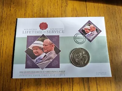 2011 Cook Islands One Dollar $1 Coin  Queen Lifetime Of Service Cover • £0.01