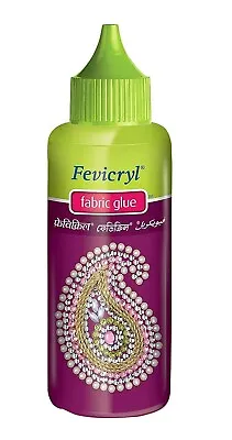 Fevicryl Fabric Glue No Stitch In 80ml Glue For Lace Ribbon Applique UK   • £3.99