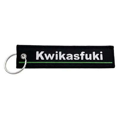 Kwikasfuki Keychain Key Tag For Motorcycles Scooters Cars & Gifts • $8.99