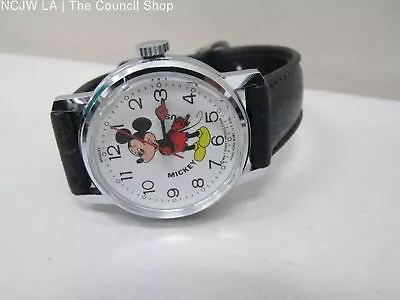 VINTAGE 1960'S BRADLEY Walt Disney Mickey Mouse Winding Watch- WORKS GREAT!!!! • $30