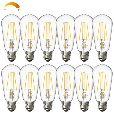 LED Light Bulbs Dimmable E26 Vintage Edison Bulb 60W Equivalent 750LM ETL Listed • $15.83
