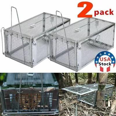 2Pack Live Humane Cage Trap For Squirrel Chipmunk Rat Mice Rodent Animal Catcher • $22.07