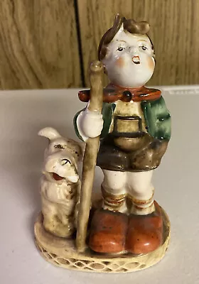 Marulace Made In Occupied Japan Boy W/Dog Figurine • $10.88