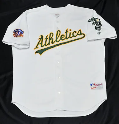 Oakland A's Athletics Rawlings Jersey Authentic Blank Robinson 50th Men 52 2XL • $149.99