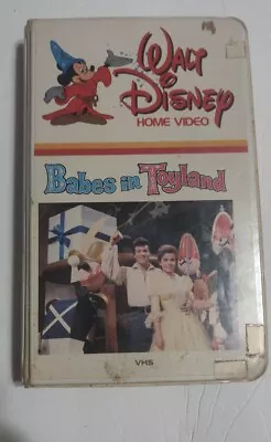 Walt Disney Home Video Babes In Toyland VHS Early White Clamshell Vintage 1961 • $2.99