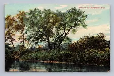 Manasquan River Scene ~ Antique New Jersey PC Cover  At This Place Today  1910 • $12.99