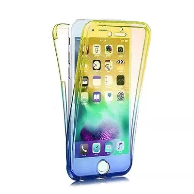 360 Front Back Gel Case Full Body Protection Cover For IPhone 5 5s SE Y/B • £1.99