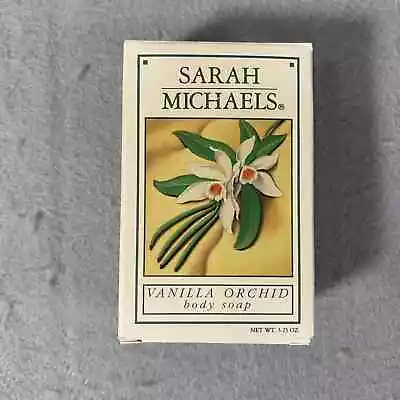 New Sarah Michaels Vanilla Orchid Body Soap Bar 3.25oz Discontinued • $12.99