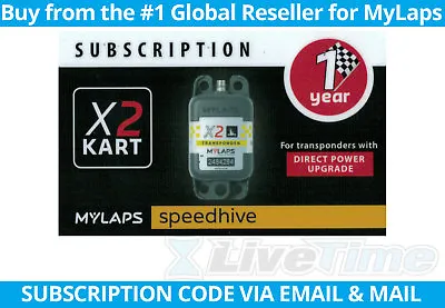 MyLaps X2 Subscription 1-year Renewal Card For Kart Direct Power Transponder • $78.70