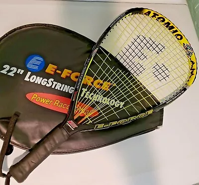 Atomic E-Force 22  Longstring Racquetball Racquet EUC With Case Tri-Tear Head • $55