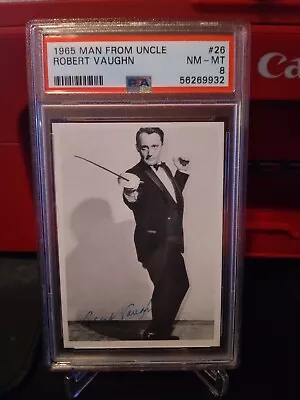 1965 Topps Robert Vaughn  Man From Uncle  #26 Psa 8! Antique Vintage Card! • $39.69