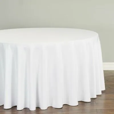 1 Or 10 Pcs 120 In. Round Polyester Tablecloth 30 Colors! Wedding Party Event • $14.98