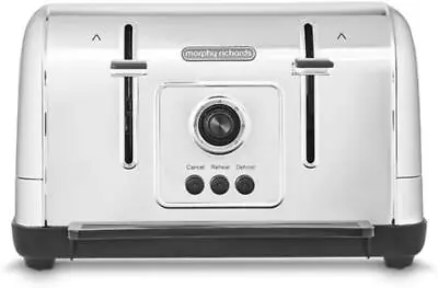 Morphy Richards 4 Slice Toaster Wide Slot  240130 - Venture Stainless Steel • £29.99