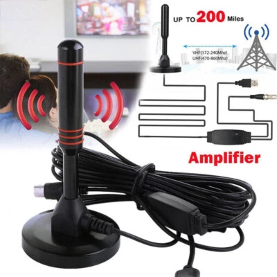 UK Best Portable TV Magnetic HD Freeview Aerial Ariel Indoor Outdoor Car House • £8.54