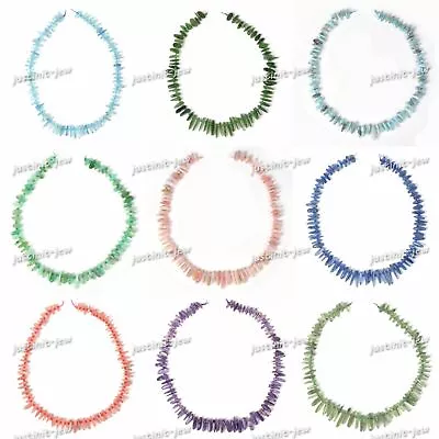 Natural Gemstone TOP Drilled Stick Chips Loose Beads DIY Jewelry Making 16  • $9.99