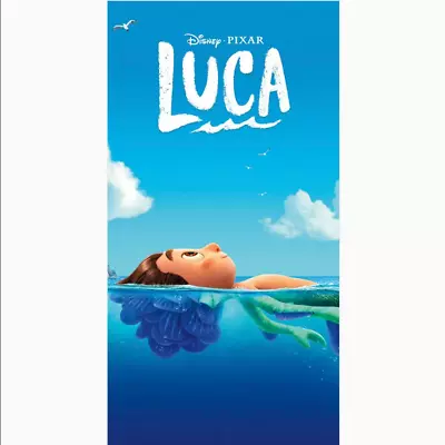 Luca Sea Monster Beach Towel Pool And Bath   27  X 54  • $11.99