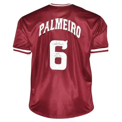 Rafael Palmeiro Signed 1984 SEC TC Inscription Mississippi State Red Baseball Je • $74.95