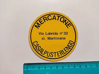 Adhesive Mercatone Casalpusterlengo Sticker Autocollant Aufkleber 80s Original • $10.50