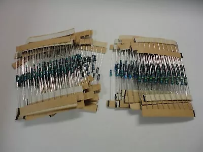 300 Pcs 30 Values 10-1M Ohm 1/2w Resistance 1% Metal Film Resistor Kit Set Lot • $16.87