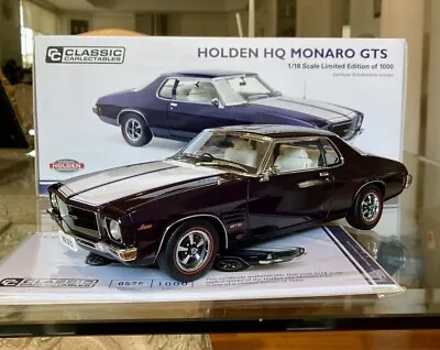 Classic 1:18 Holden HQ GTS Monaro Coupe Amethyst Metallic Purple Model Car RARE • $549