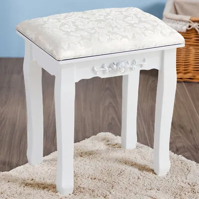 Dressing Table Stool Makeup Bench Chair Soft Padded Cushion Seat Vanity Chair • £25.95