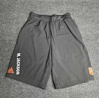 Adidas Shorts Adult Large Black Lightweight Sports Athletic Gym Climalite Mens • $7