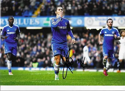 STUNNING EDEN HAZARD SIGNED CHELSEA FC 12x8 GLOSSY PHOTO3 • £39.99