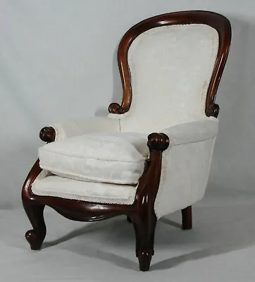 Rare! Gorgeous Antique Salemans Sample Victorian Armchair Reupholstered • $369.99