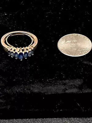 Vintage .925 & Sapphire Ring • $30