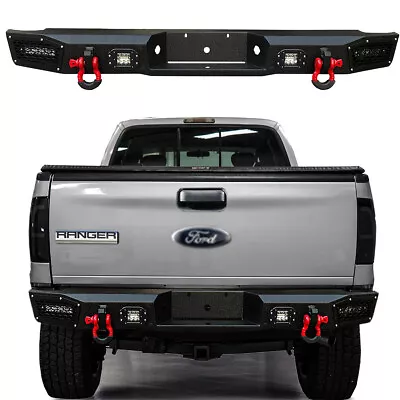 Vijay For 1993-2011 Ford Ranger Steel Rear Bumper W/LED Light And D-Rings • $589.99