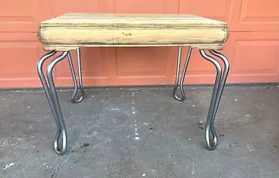 Mid Century Modern Kitchen Set 4 Chrome Table Legs Only Attachment Blocks • $64.66