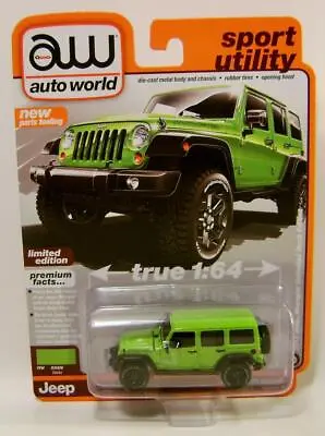 2013 '13 Jeep Wrangler Moab Gecko Green V/b R2 Sport Utility Auto World 2023 • $7.99