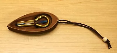 Jaw Harp By MUARO P.Potkin In Dark Wooden Case (Mouth Harp)  • $30