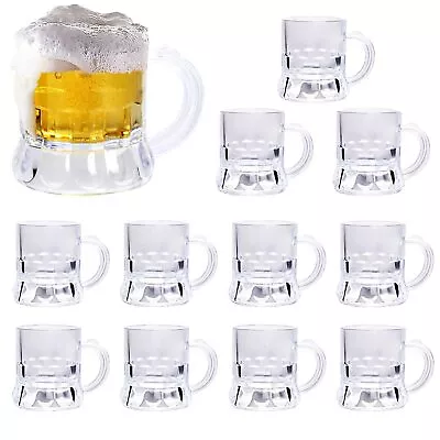 Mini Beer Mugs 1 Oz Shot Glasses Beer Glasses Plastic Beer Mug Shot Be • $12.14