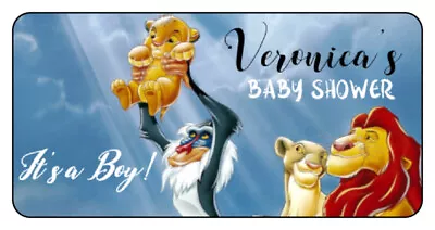 $4.99 • Buy Simba Lion King  Baby Shower Water Bottle Labels Round/ RectangleLabels 