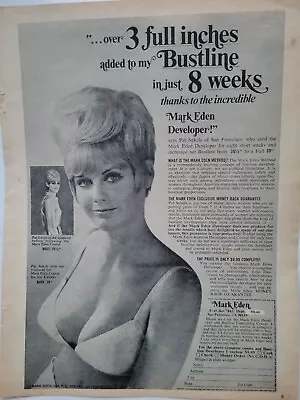 1970 Mark Eden Breast Bust Developer Increased Bust Line Pretty Blond Vintage Ad • $9.99