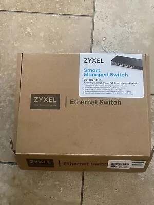 Zyxel GS1900-10HP 8-port GbE Smart Managed PoE Switch With 2 X Gigabit SFP Slots • £85